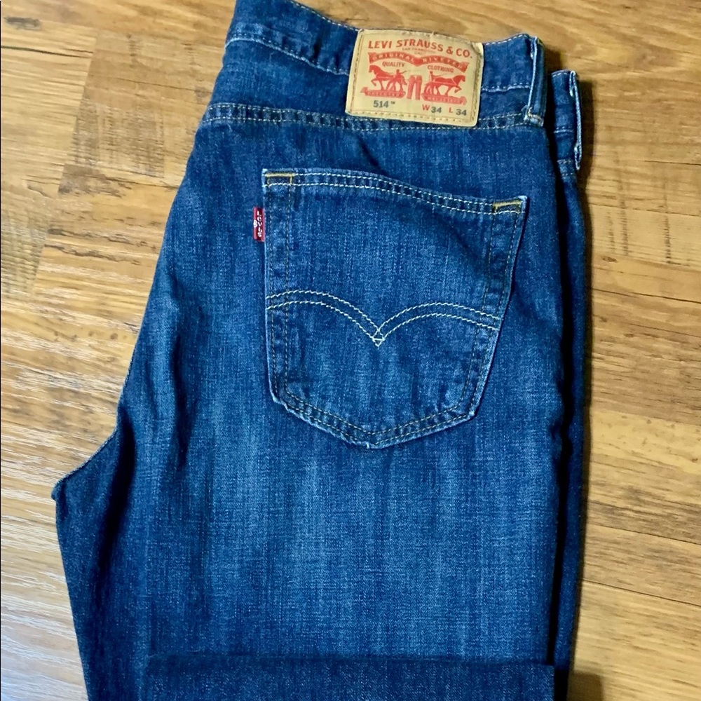 Lightly used Levi jeans men size 34/34 - Picture 5 of 6